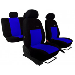 Autopoťahy Elegance modro-čierne (velour-velour)