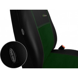 Autopoťahy Exclusive Alcantara zeleno-čierne (Alcantara-koža)