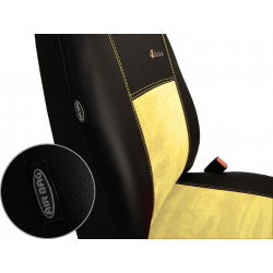 Autopoťahy Exclusive Alcantara béžovo-čierne (Alcantara-koža)