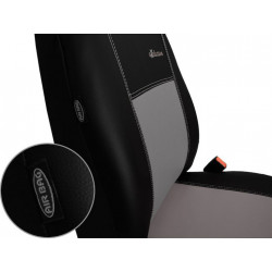 Autopoťahy Exclusive Leather sivo-čierne (koža)