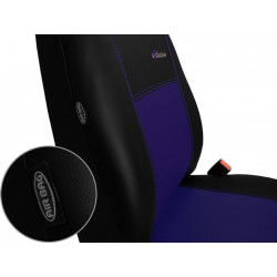 Autopoťahy Exclusive Leather modro-čierne (koža)