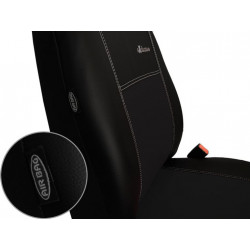 Autopoťahy Exclusive Leather čierno-čierne (koža)