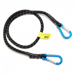 Pružný upínač 10mm s karabínou 1x100cm
