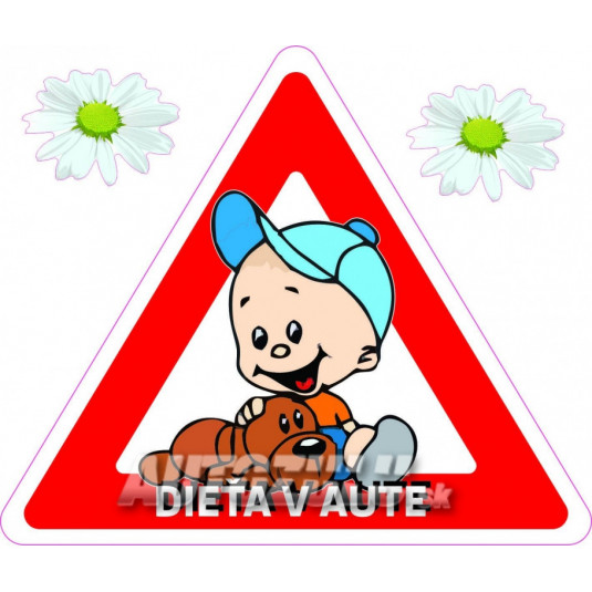 Samolepka Dieťa v aute /chlapec