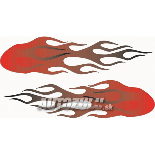 Samolepka "Plameň" červený