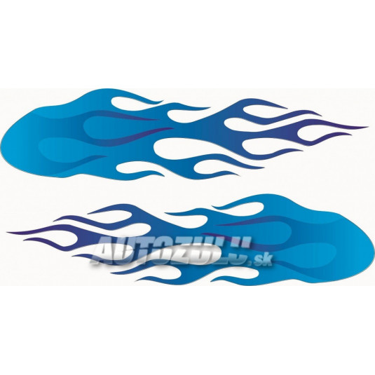 Samolepka "Plameň" modrý