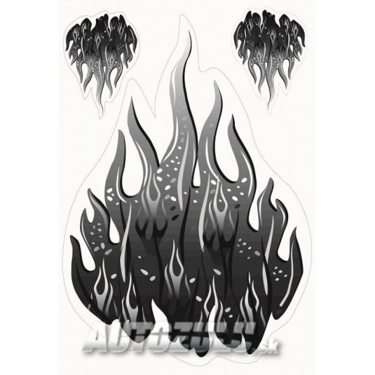 Samolepka "plameň set" V2