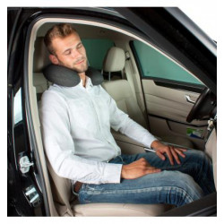 Vankúšový golier Cozy Clara z pamäťovej peny čierny