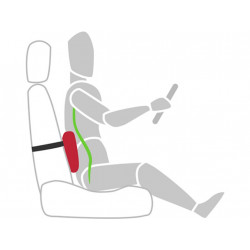 Bedrový vankúš z pamäťovej peny čierny -1ks