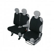 Bavlnené autotričko pre dodávky 1+2 čierne