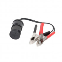 Zásuvka so svorkami na autobatériu 12/24V