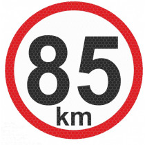Samolepka reflexná veľká - 85km