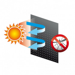 Slnečná clona naťahovacia 2ks - lichobežníkový tvar