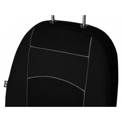 Predné autopoťahy Tuning 1+1 100% čierne 2ks