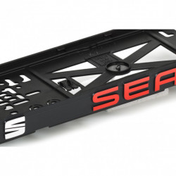 Podložka pod ŠPZ 3D SEAT červená