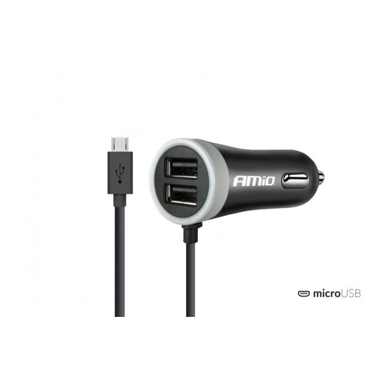 Nabíjačka do auta 12/24V Micro USB + 2x USB 2.4A PCH PRO-01