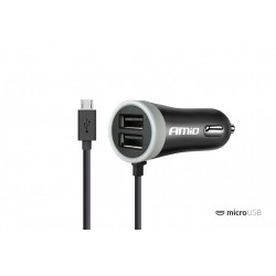Nabíjačka do auta 12/24V Micro USB + 2x USB 2.4A PCH PRO-01