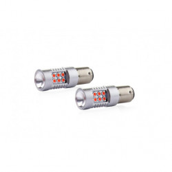 LED žiarovky CANBUS (P21/5W) 12V/24V červená