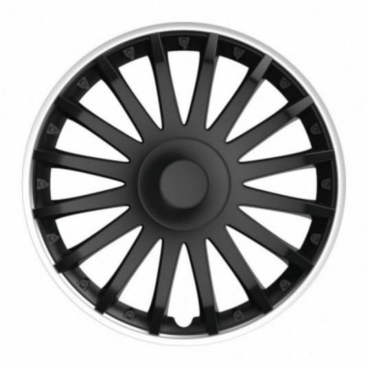 Puklice 16 CRYSTAL SO black