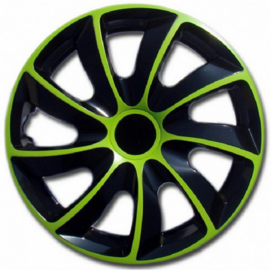 Puklice 16 palcové zeleno-čierne