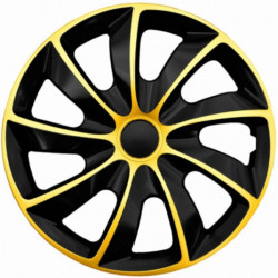 Puklice 16 palcové zlato-čierne