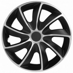 Puklice 17 palcové strieborno-čierne