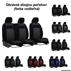 Poťahy pre RENAULT TRAFIC 2+1 II (od 2014) VIP-B3 (textil)