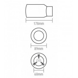 Koncovka výfuku (Ø výfuku do 54mm) V11