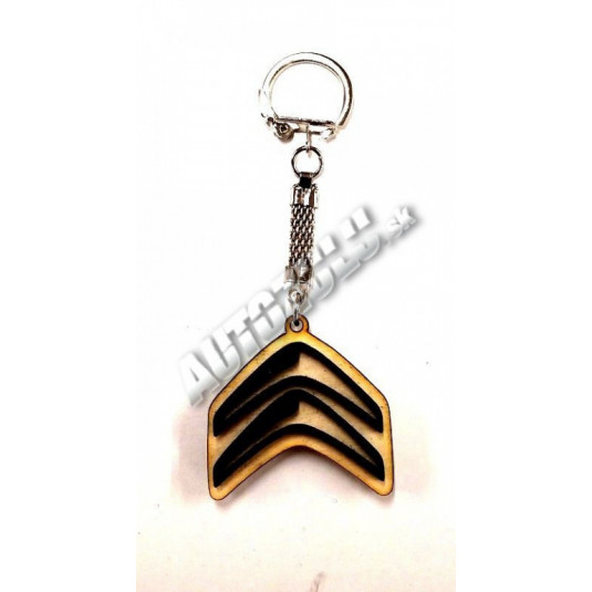 Kľúčenka drevená Citroen