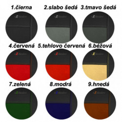 Poťahy pre NISSAN Interstar 2+1 II (2006-2011) Exclusive Alcantara (Alcantara-koža)