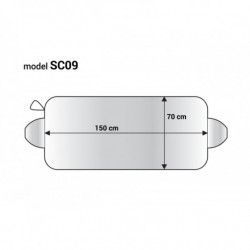 Clona univerzálna strieborná ZIMA/LETO- 150x70cm