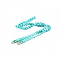 Pružinový kábel USB+USB-C 120cm FullLINK UC-14