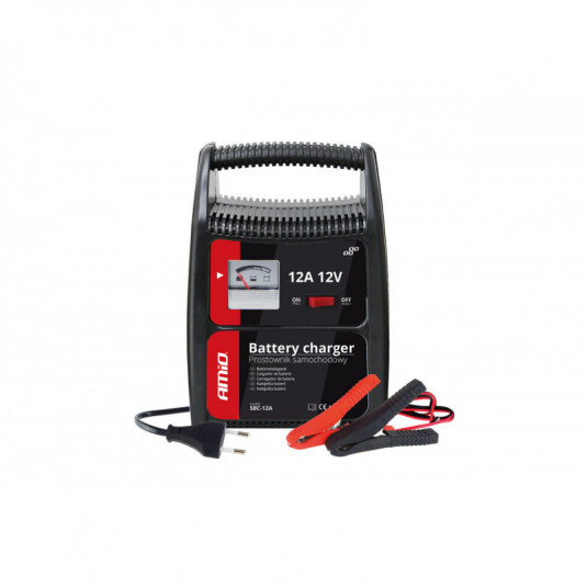 AMiO Nabíjačka auto/moto batérií 12V 12A (32-90Ah) SBC-12A