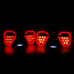 Svetlo zadné združené LED dynamické ĽAVÉ RCL-04-L