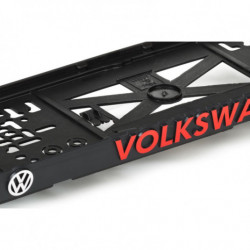 Podložka pod ŠPZ 3D VOLKSWAGEN červená