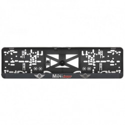 Podložka pod ŠPZ 3D MINI COOPER červená