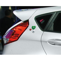 3D nálepka - srdiečká