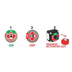 Spínač akumulátora 3-polohový 12/50V max 200A