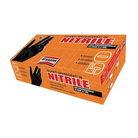 Ochranné rukavice NITRILE spesso č. XL 50ks