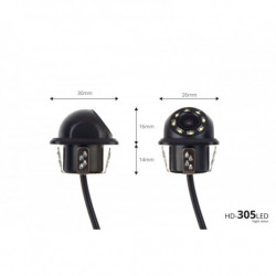 Asistenty parkovania TFT01 4,3 s kamerou HD-305 LED 4-senzorové biele