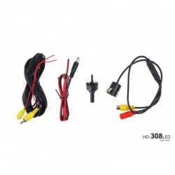 Asistenty parkovania TFT01 4,3 s kamerou HD-308-LED 4-senzorové čierne vnútorné