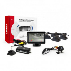 Asistenty parkovania TFT01 4,3 s kamerou HD-315-LED 4-senzorové čierne Truck