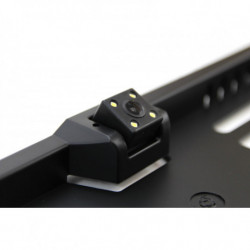 Asistenty parkovania TFT01 4,3” s kamerou CAM-402 LED v podložke pod ŠPZ, 4-senzorové, čierne GOLD 18mm