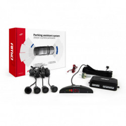 Asistenty parkovania LED 4-senzorové, čierne GOLD 18mm