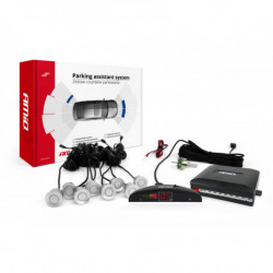Asistenty parkovania LED 8-senzorové strieborné