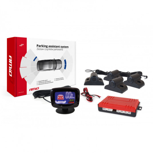 Asistenty parkovania LED-GRAF 4-senzorové čierne TRUCK 19mm