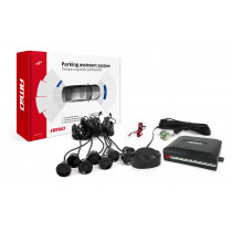 Asistenty parkovania so zvukovým signalizátorom/bzučiak 8-senzorové, čierne