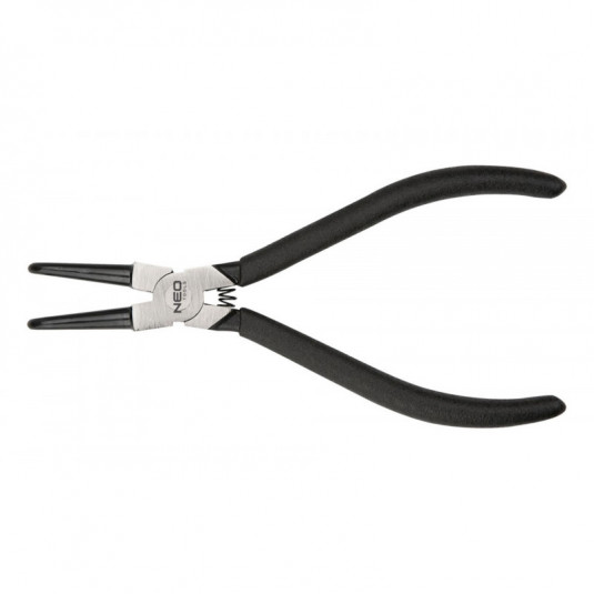 NEO Kliešte na poistné krúžky 240 mm, s ostrým hrotom vonkajšie, CrMo, rozsah 40 - 100 mm, priemer hrotu 2,5 - 3,0 mm
