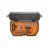 NEO Nástrčné kľúče 1/4, súprava 34ks