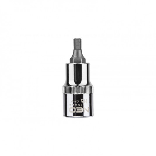 NEO Šesťhranná koncovka na nástavce 1/2, H19 x 55mm